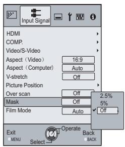 JVC DLA-HD550WE - Select "Input Signal" "Mask" - 2
