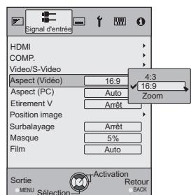 JVC DLA-HD550WE - Procédures d'utilisation du menu - 7