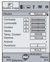 JVC DLA-HD550WE - Procédures d'utilisation du menu - 3