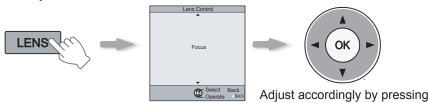 JVC DLA-HD550WE - Adjusts image focus, size (zoom), and position (shift). - 1