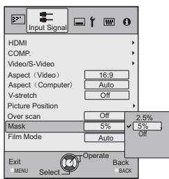 JVC DLA-HD550WE - Set a mask value - 2