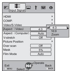JVC DLA-HD550WE - Select "Input Signal" "Aspect(Video)" - 2