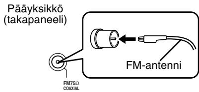 JVC FS-Y1E - FM-antennin liittäminen (sisältyy varusteisiin) - 1