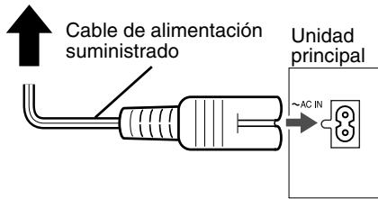 JVC FS-Y1E - Conexión del cable de alimentación - 1