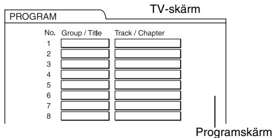 JVC FS-Y1E - Tryck på PLAY MODE upprepade gånger när skivan är stoppad för att visa "PROGRAM" på huvudenhetens display. - 1