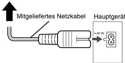 JVC FS-Y1E - Anschließen des Netzkabels - 1
