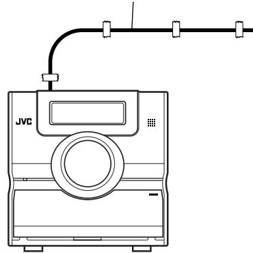 JVC FS-Y1E - Ansluta FM-antenn (medföljer) - 2