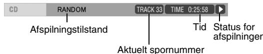JVC FS-Y1E - Information, som vises på statusbjælke - 2