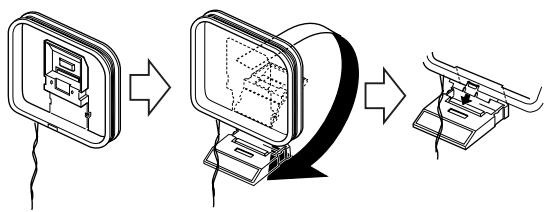 JVC FS-Y1E - Connexion de l'antenne cadre AM (fournie) - 1