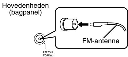 JVC FS-Y1E - Tilslutning af FM-antenne (medfølger) - 1