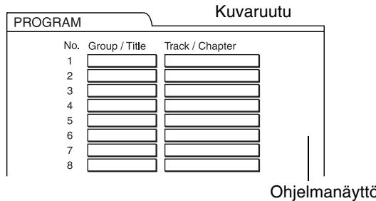 JVC FS-Y1E - Toista levy halutussa järjestyksessä (Ohjelmoitu toisto) - 1