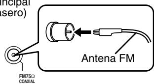 JVC FS-Y1E - Conexión de la antena FM (suministrada) - 1