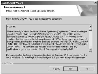 JVC G-726 DECODER - L'exemple suivant se rapporte au logiciel Digital Photo Navigator sous Windows® 98SE. - 1