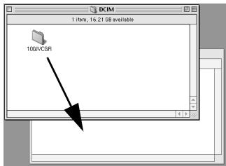 DCIM 1 item, 16.21 GB available 100VCSR