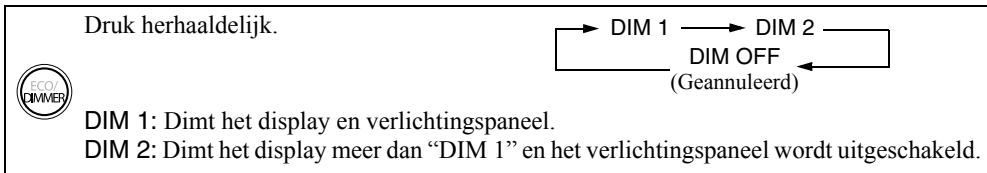 JVC NX-PN10E - Dimmen van het display en het verlichtingspaneel—DIMMER - 1