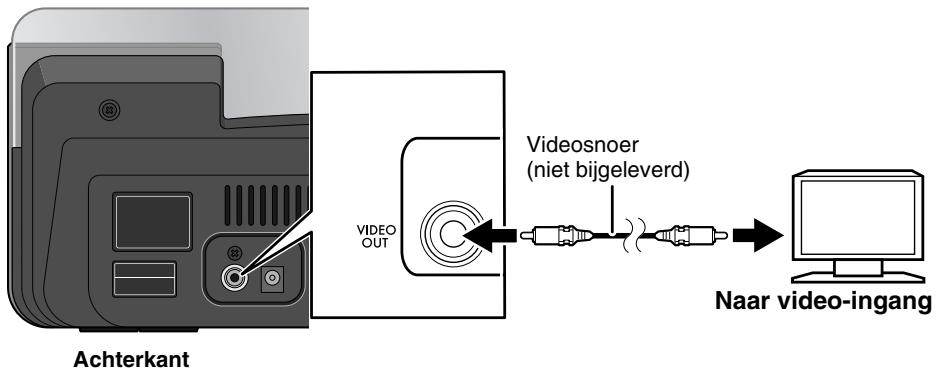 JVC NX-PN10E - Aansluiten van het videosnoer voor het bekijken van video/beelden van een iPod - 1