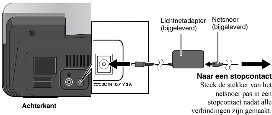 JVC NX-PN10E - Netsnoer aansluten - 1
