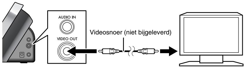 JVC NX-PN7E - Aansluiten van het videosnoer voor het bekijken van video/beelden van een iPod - 1