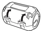 JVC NX-T5 - Anschluss des Kernfilters - 1