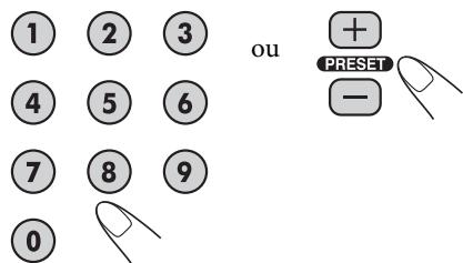 JVC NX-T5 - ■ Pour accorder une station préréglée - 2