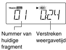 TRACK WMA Nummer van huidige fragment Verstreken weergavetijd