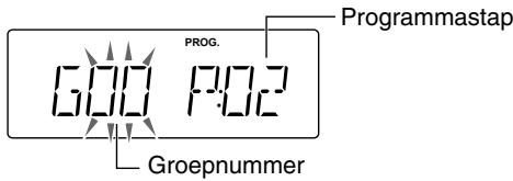 PROGRAMASTAP PROG. Groepnummer