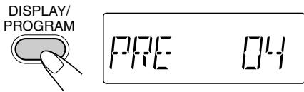 DISPLAY/ PROGRAM PRE 04