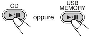 CD oppure USB MEMORY