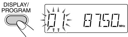DISPLAY/ PROGRAM 0.1 8750 MHz