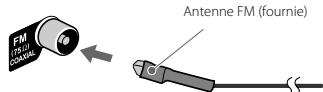 JVC UX-GN5 - Pour connecter l'antenne FM (fournie) - 1