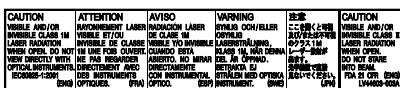 JVC UX-GN5 - Important pour produits LASER - 1