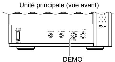 JVC UX-GN7VE - Désactivation de l'affichage de démonstration - 1