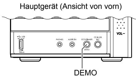 JVC UX-GN7VE - Deaktivieren der Demo-Anzeige - 1