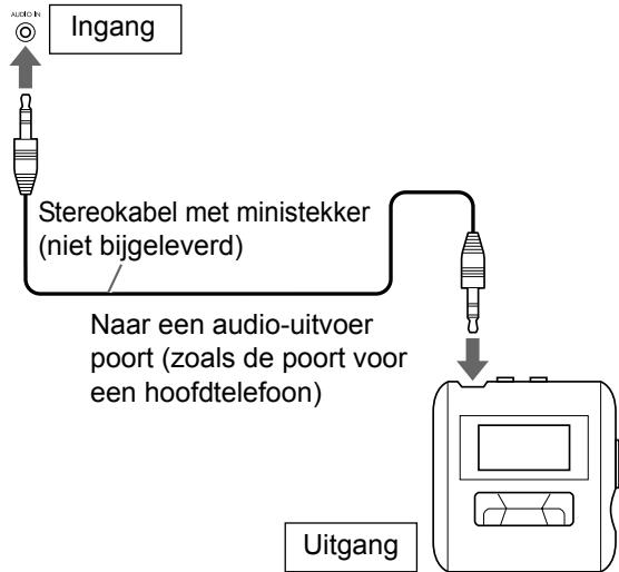 JVC UX-GN7VE - Een draagbare digitale audiospeler aansluten - 1