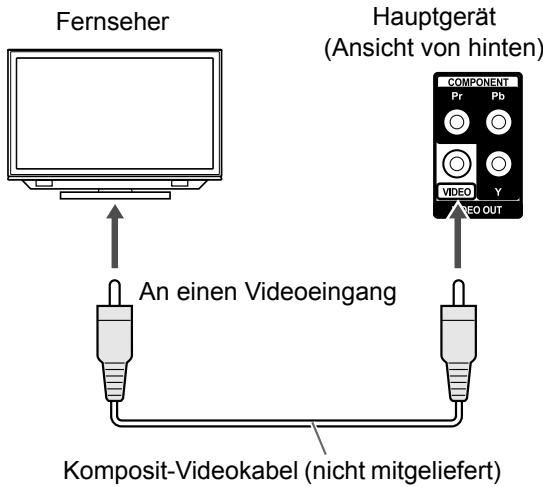 JVC UX-GN9V - Anschließlich eines Fernsehers am [VIDEO]-Anschluss - 1