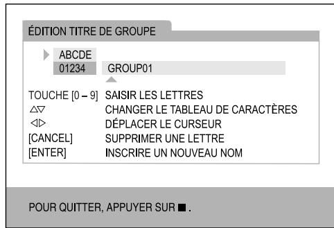 JVC UX-GN9V - Ajout (modification) du titre d'une piste/groupe sur un appareil USB - 1