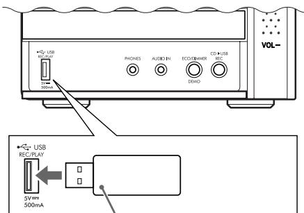 JVC UX-GN9VE - Connectez I'appareil USB. - 1