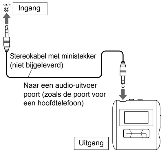 JVC UX-GN9VE - Een draagbare digitale audiospeler aansluten - 1