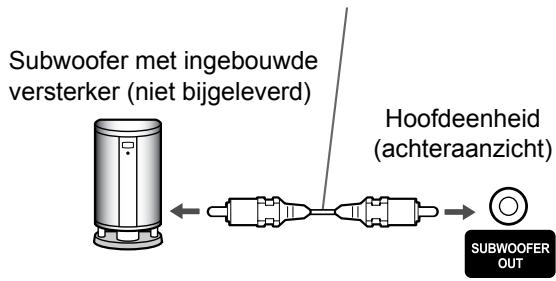 JVC UX-GN9VE - Een subwoofer aansluten - 1