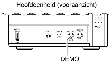 JVC UX-GN9VE - Het demonstratie display uitschakelen - 1