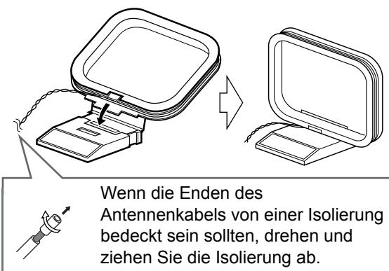 JVC UX-GN9VE - Anschlieben der Antennen - 1
