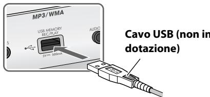 JVC UX-L5VE - Collegamento di un'unità USB di memoria di massa - 1