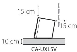 JVC UX-L5VE - Attenzione: Per una corretta ventilazione - 2