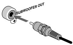 JVC UX-L5VE - Verbinden van een subwoofer met eigenvermogencircuit - 1