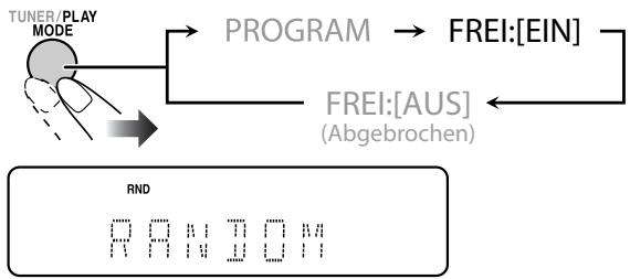 JVC UX-L5VE - Vor dem Wiedergabebeginn aktivieren Sie Zufallswiedergabe. - 1