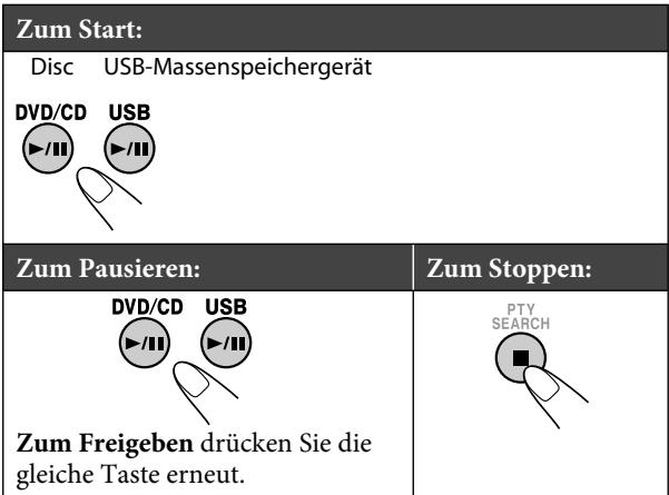 JVC UX-L5VE - Wiedergabe einer Disc/USB-Massenspeichergeräts - 1