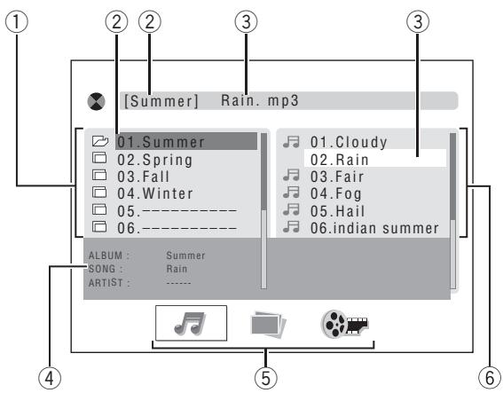 JVC UX-L5VE - Bedieningsschem voor MP3/WMA/JPEG/MPEG-1/MPEG-2/DivX-bestanden - 1