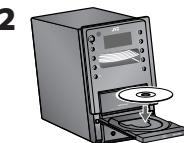 JVC UX-LP5E - Insertion d'un disque - 2