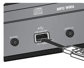 JVC UX-LP5E - Connexion d'un périphérique USB à mémoire de grande capacité - 1
