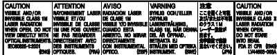 JVC UX-LP5E - Important pour produits LASER - 1